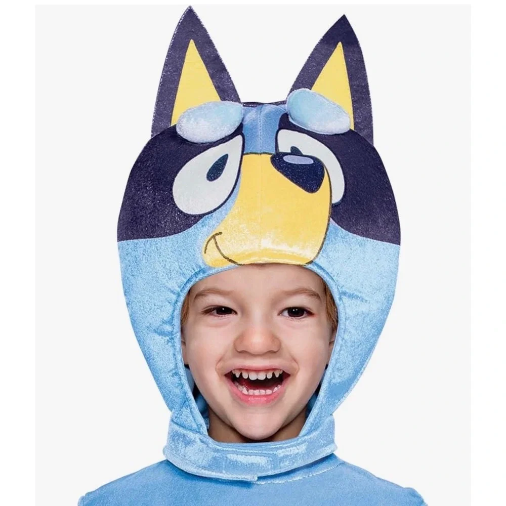Bluey Toddler Costume Disguise Jumpsuit Headpiece Tail Set Size M 3T-4T New
